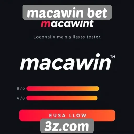 Testes de usabilidade no site macawin bet